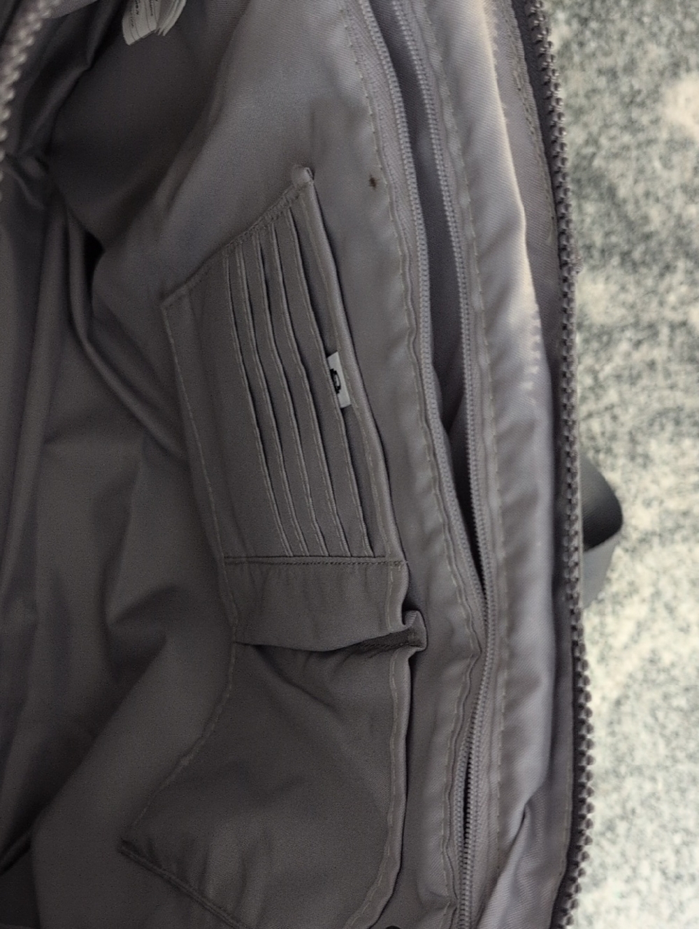 Like New - Grey Baggalini Wide Tote - Picture 5 of 7